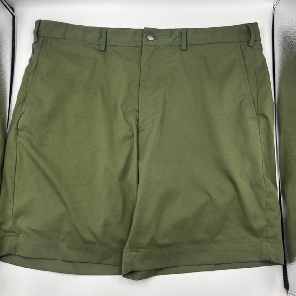 Polo Ralph Lauren Mens Performance Flat Front Olive Green 9" Golf Shorts Size 36